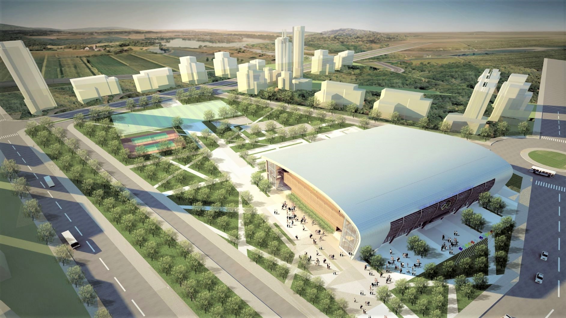 BINH PHUOC SPORT HALL | Binh Phuoc | Concept Designed by DVNP Architects